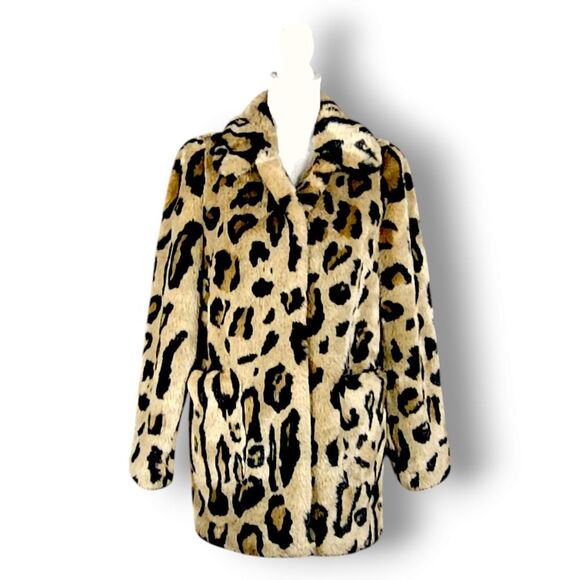 STAND STUDIO Faux Leopard Coat size S - Picture 4 of 14